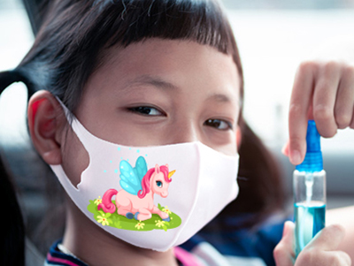 Super Comfortable 3D Face Mask (Kids Size) - Custom Kids Face Mask Printing by Vancouver Face Mask